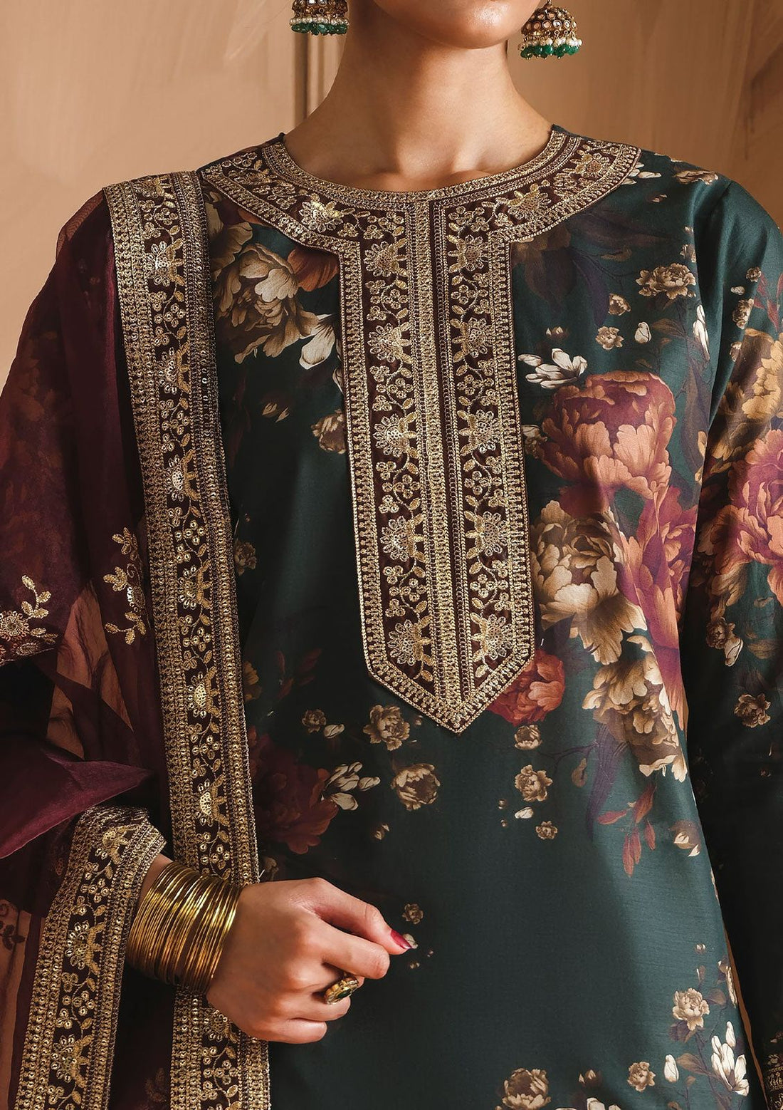 printed Lawn 3 Piece Suit [1004]